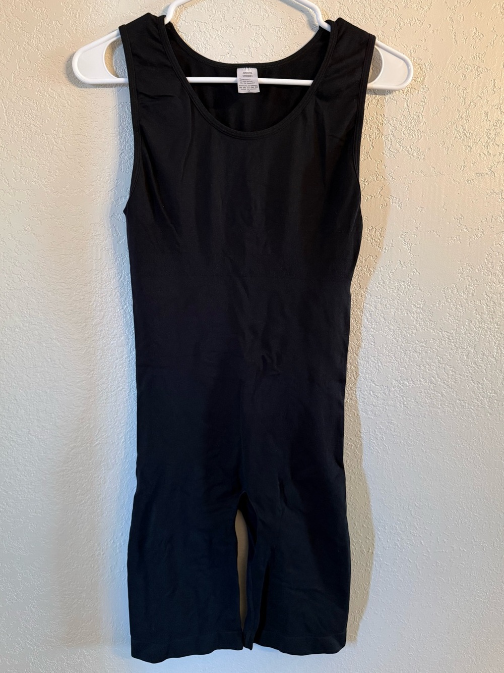 Black Full Body Shapewear Bodysuit Mid Thigh Compression Shaper M NWOT
